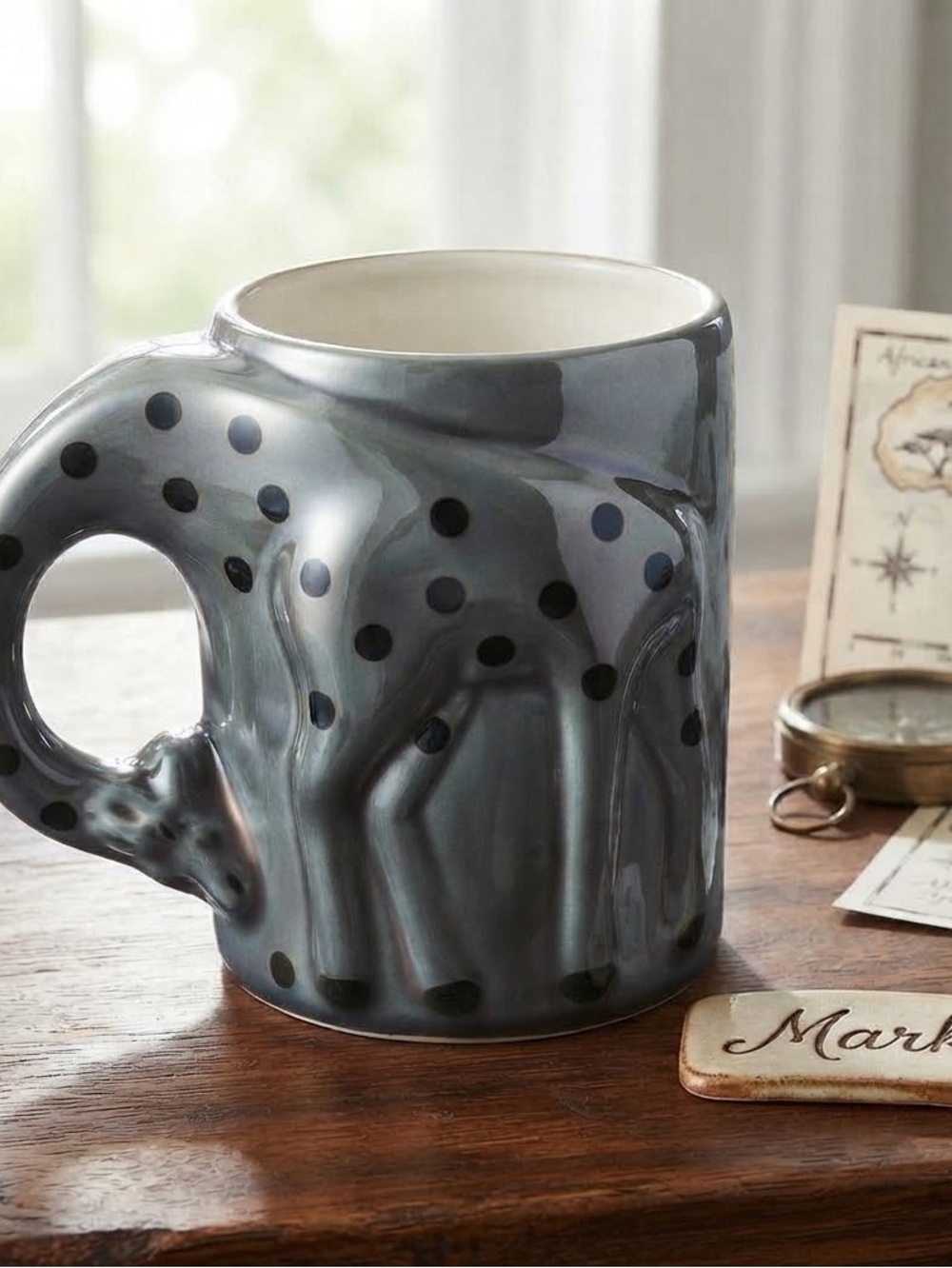 CUP Giraffe THEME 4.5”X 3” PORCELAIN Mug Cup